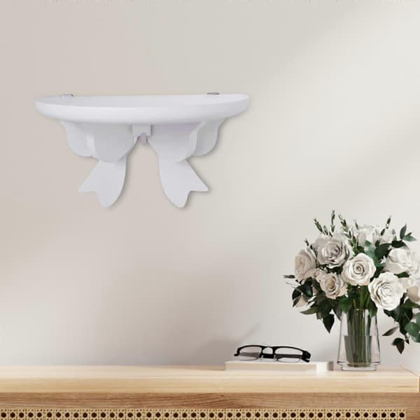 Flydende Væghylde Rustik Træ 30x15cm Display Rack