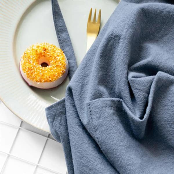 Linneförkläde Mjukt Floristförkläde Haklapp Målarförkläde för Matlagning Målning Konstnär Blue
