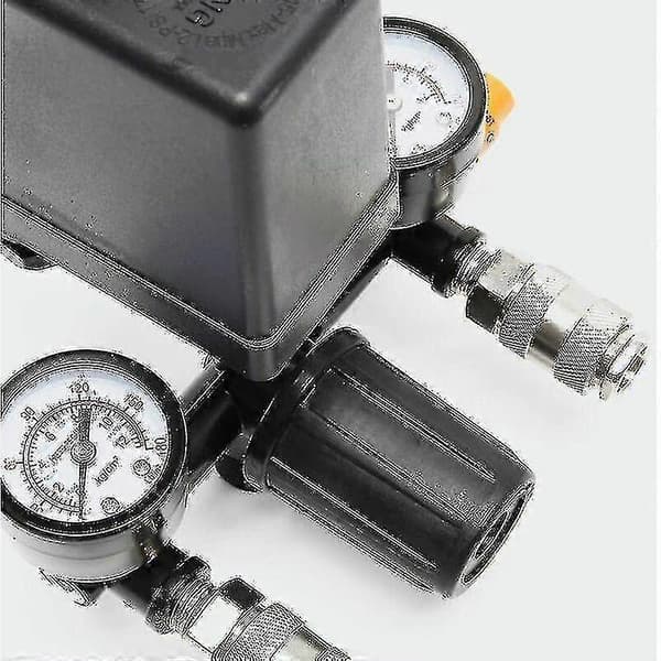 Trykkregulator med trykkbryter for kompressor trykkbryter med 2 displayer
