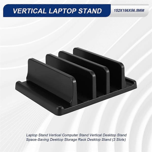 Vaydeer Laptop Stand Vertikal Computer Stand Vertikal Desktop Stand Pladsbesparende Desktop Opbevaringsstativ