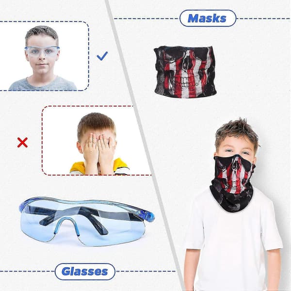Taktisk Vestsett for Barn til Nerf Gun-serien for Gutter med Tilbehør