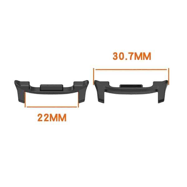 1 par til Samsung Galaxy Watch8 44mm/40mm urrem-forbindere 22mm erstatningsrem-adaptere Silver