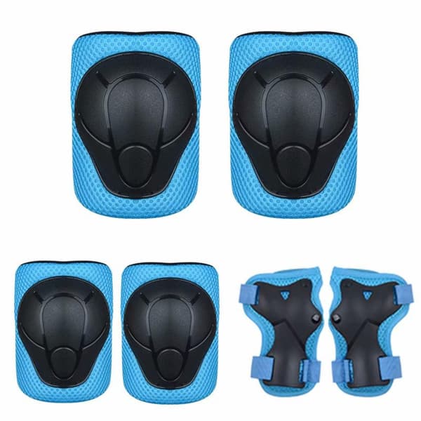 Barns skyddande inlines-set Skyddsutrustning Barns knäskydd Blue