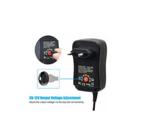 Yleiskäyttöinen 30W AC-DC-virtalähde USB-portilla 5V 2.1A AC 3V - 12V virtalähde