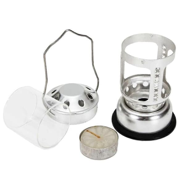 Slitesterk Mini Lys Te-lys Holder Utendørs Lyslykt Silver