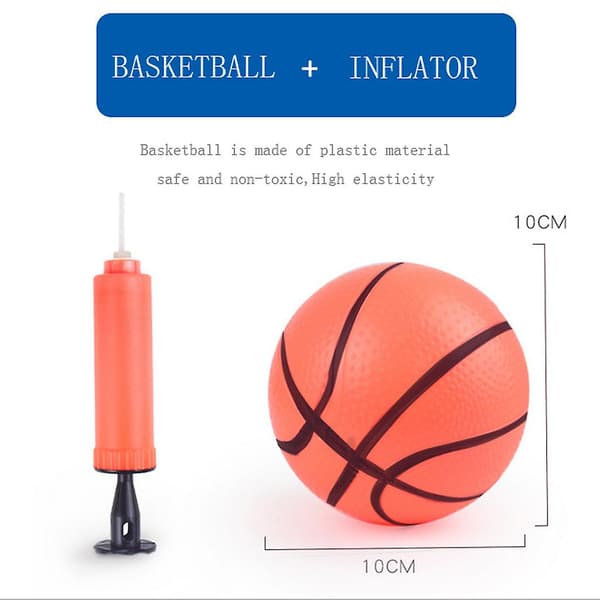 Höjdjusterbart basketbollsystem för barn, korg, basketmål, bakplatta
