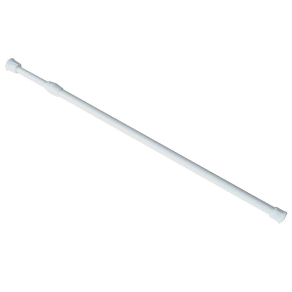 Kort infällbar gardinstång - 55~90cm, vit, maximal belastning 2kg 1Pc