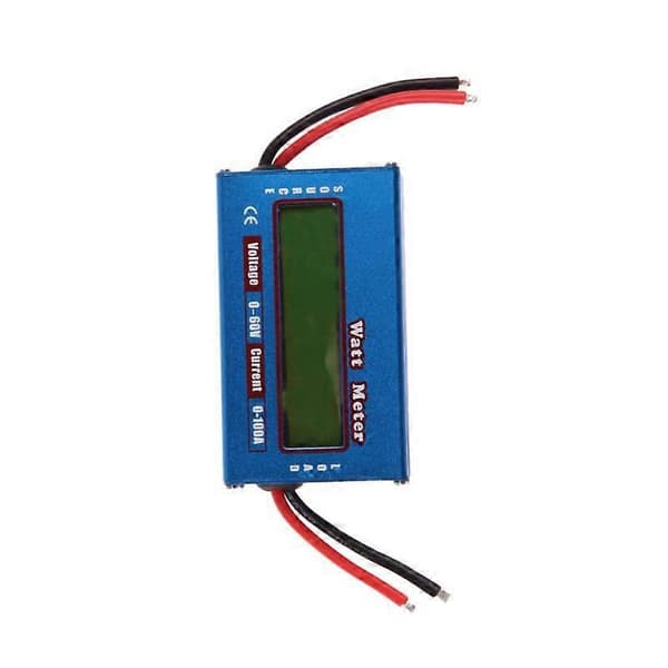 Digital Wattmeter Wattmätare Strömmätare DC 60V 100A Balans Spänning Batteri Checker