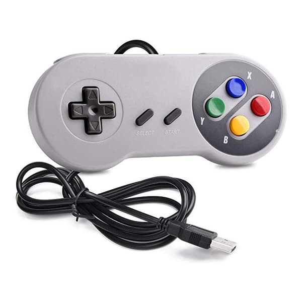 2 pakker USB-controller til Super NES SNES, USB Famicom Controller Joypad Gamepad til bærbar computer Windows PC/MAC/Raspberry Pi Classic