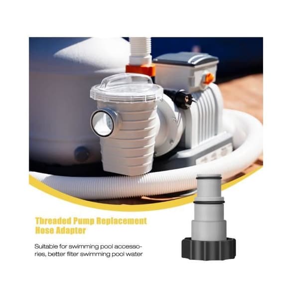 2-delad poolslangadapter, pooladapter, poolkoppling, ersättningsslangadapter för pumpar med