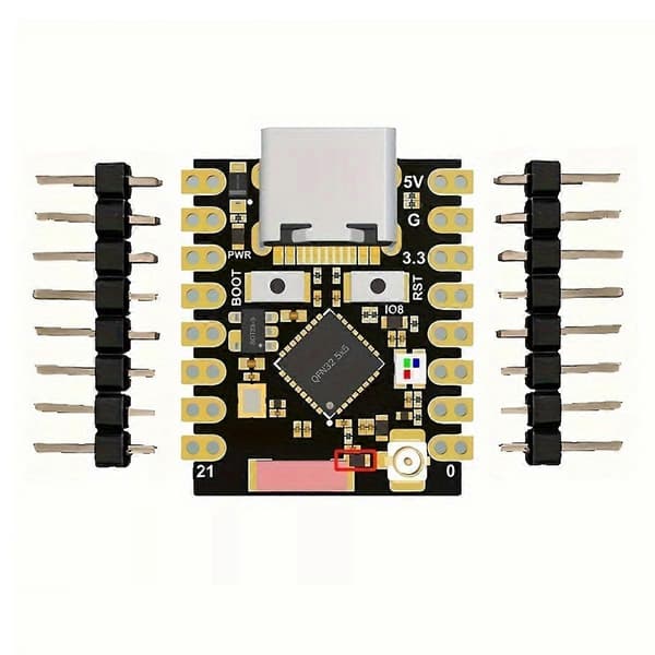 ESP32-C3 SuperMini V2 Plus utviklingskort ESP32 C3 Mini WiFi Bluetooth IOT-kort Antenne RGB for MicroPython