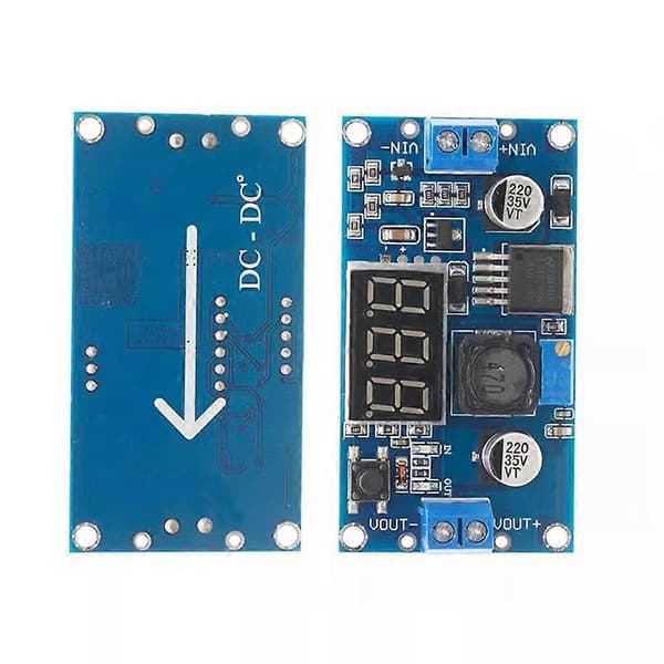 3 stk. LM2596 DC-DC spændingsjusterbar step-down-konverter spændingsregulator LED-display voltmeter 4.0