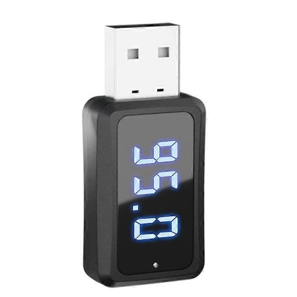 Bil Bluetooth 5.3 FM02-sender mottaker håndfri samtale Mini USB-strømforsyning bilsett bilkabel