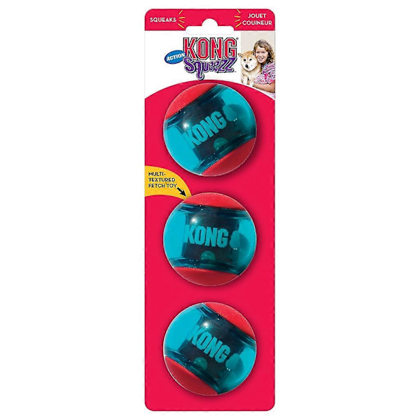KONG Squeezz Action Red Medium 1 styck