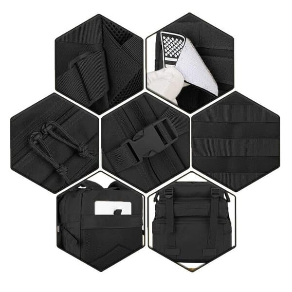 Vandretaske, 45l., sort