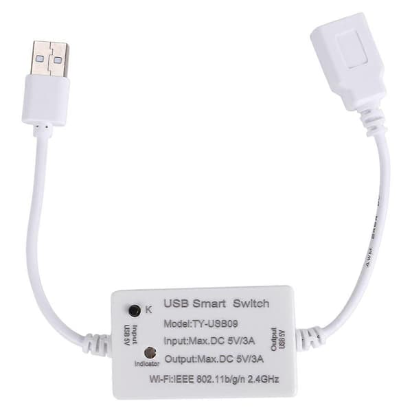 Tuya USB Smart Switch WIFI-kontroller Universal Breaker Timer Smart Life för USB-apparater för Alex