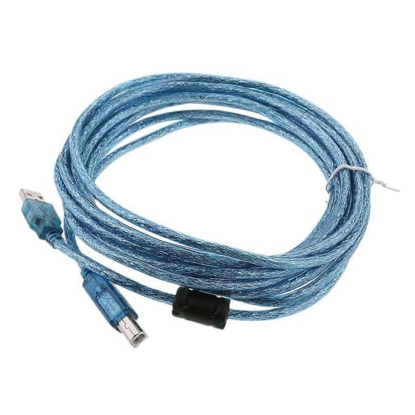 USB-printerkabel 5 m han type A til B High Speed 2.0 28AWG