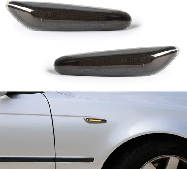 Til 328i E90 E91 E92 E93 E46 E60 Røget LED Side Marker Lys Sekventiel Blinklys Lampe 2STK