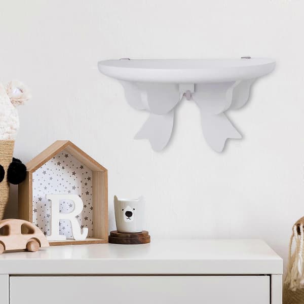 Flydende Væghylde Rustik Træ 30x15cm Display Rack