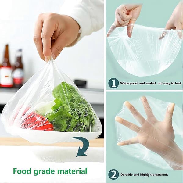 100 stk. elastiske skållåg af plast, madlåg af plast