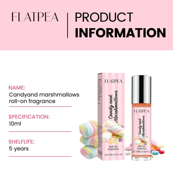Marshmallow Roll-On Parfume 10ml – Alkoholfri, Skånsom & Langvarig Duft