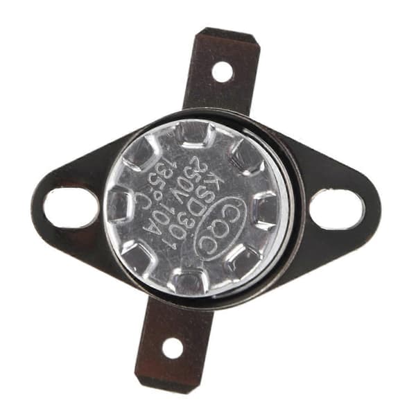 KSD301 250V 10A Termostat Temperaturkontrolkontakt 135 Celsius C 5Pcs