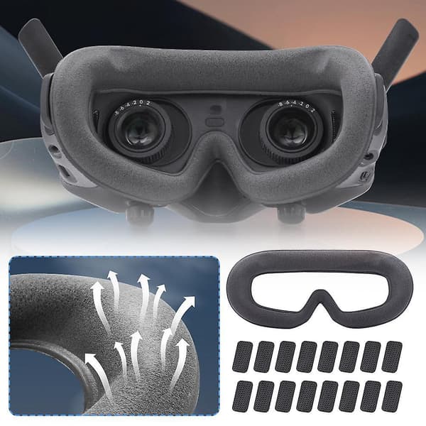 För AVATA 2 Goggles 3/2 Flygglasögon Ögonmusslor Kuddar