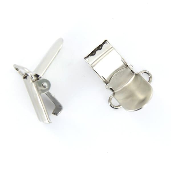 20 x Selestropper Klips Kroker 20 mm Sølvfarget