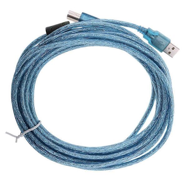 USB-printerkabel 5 m han type A til B High Speed 2.0 28AWG