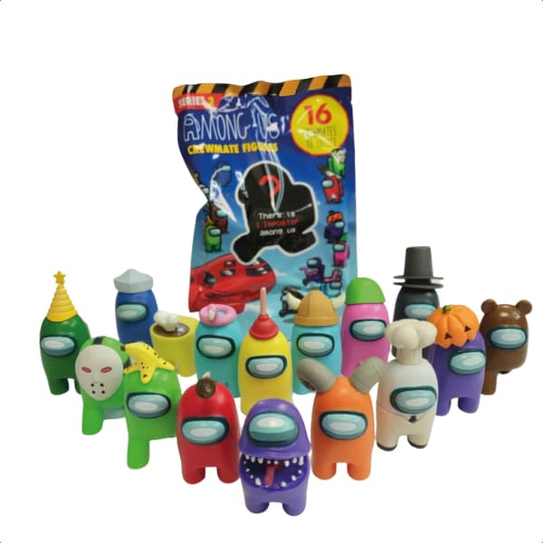 1-6 kpl Among Us Crewmate -hahmoja, yllätyspussi (Random Color) 3-Pack