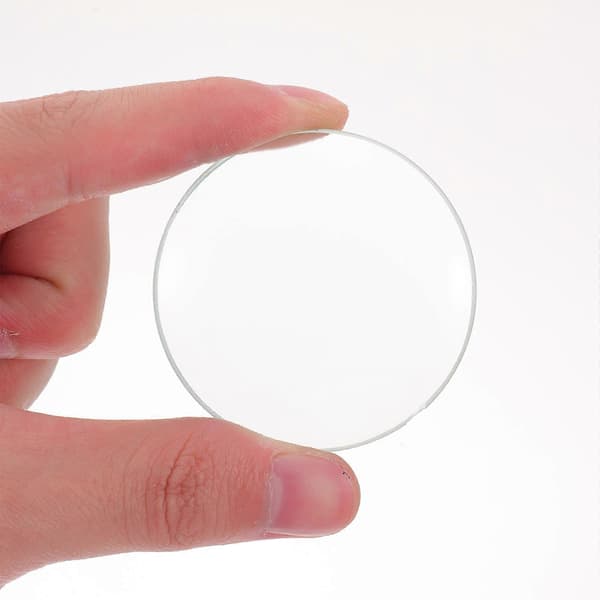 Dubbelkonvex glaslins optisk lins 50 mm diameter 100 mm brännvidd för laboratorier 5Pcs