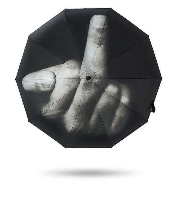Nyhed Langfinger Design Sort Paraply Cool Mode Paraply