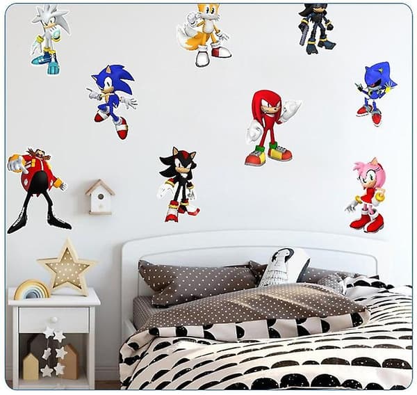 Sonic Hedgehog Väggdekal för Barnrum