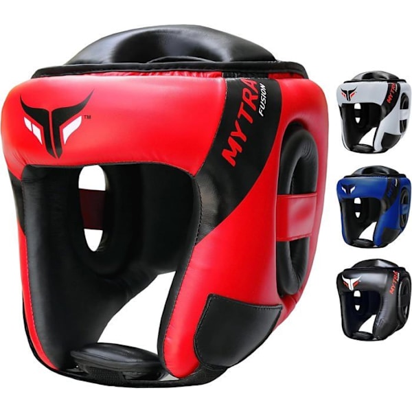 Boxningsmössa - Mytra - Fusion AD1 - Röd - Optimal Skydd - Ergonomisk Bekvämlighet Röd L/XL