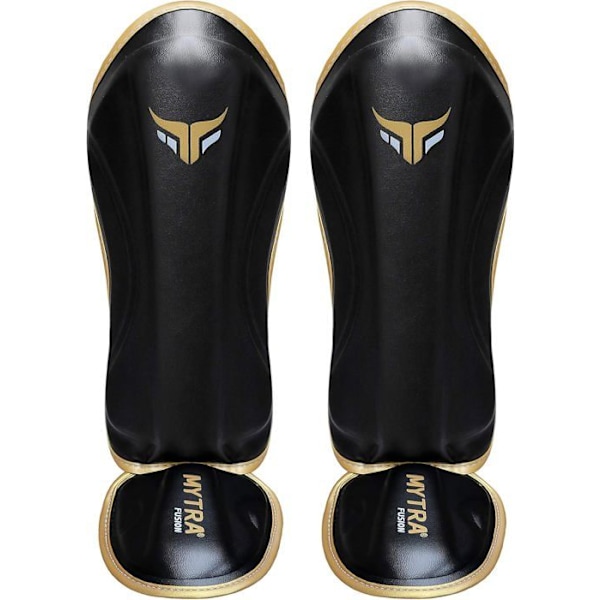 Skydd för barns skenben - Mytra - Svart - Ergonomisk design - Förstärkt vaddering - Ultra lätt Svart XXS