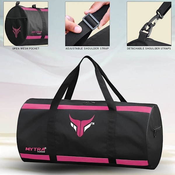 Träningsväska - Mytra Fusion - M3 Rosa - Lätt - Hållbar - Mångsidig Rosa