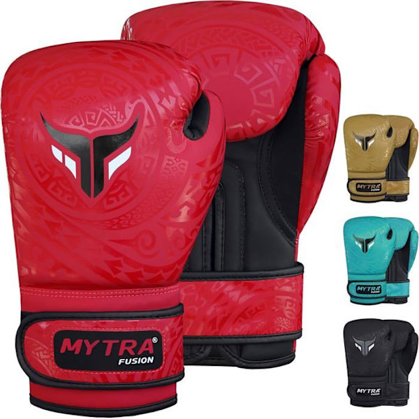 Boxningshandskar Barn - Mytra Fusion - Röd - Syntetiskt läder - EVA-LUTION Skum - Unisex Bordeaux 4 oz