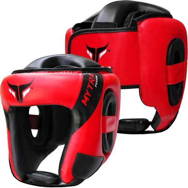 Boxningsmössa - Mytra - Fusion AD1 - Röd - Optimal Skydd - Ergonomisk Bekvämlighet Röd L/XL