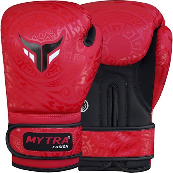 Boxningshandskar Barn - Mytra Fusion - Röd - Syntetiskt läder - EVA-LUTION Skum - Unisex Bordeaux 4 oz