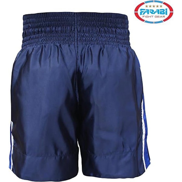 Farabi Sports Muay Thai Shorts, Thaiboxningsshorts, Kickboxning, Boxning, Kampsport, Blå Blå XL