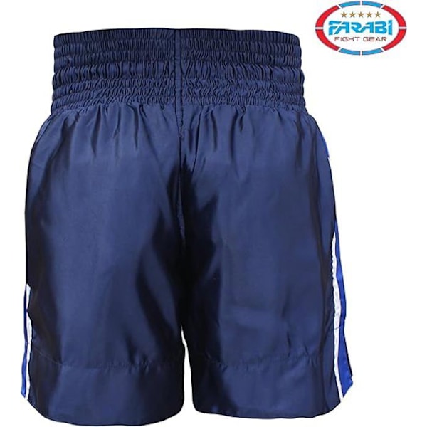 Shorts för Muay Thai - Farabi Sports - Blå - Andningsbart tyg - Elastisk midja - Ultralätt Blå jag