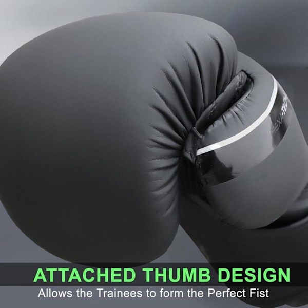 Boxhandskar - Mytra - Fusion Hexa Tech - 10 OZ - Syntetiskt Läder - Svart Svart 10 OZ