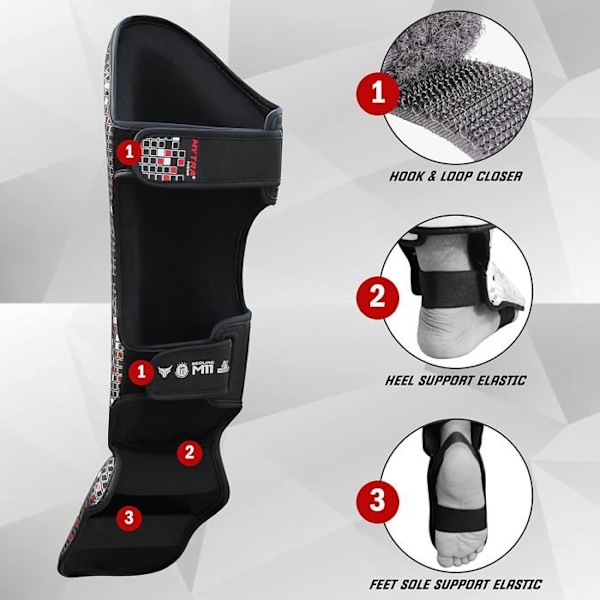 Skal skydd - Mytra - Fusion M-11 - Konstläder - Skumvaddering - Justerbar Svart M