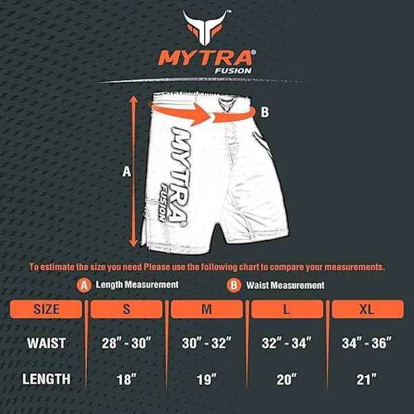 MMA-shorts - Mytra Fusion - Mixed Martial Arts, Grappling, Boxning, Stridssport - Svart SVART M