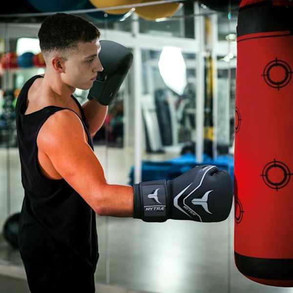Boxhandskar - Mytra - Fusion Hexa Tech - 10 OZ - Syntetiskt Läder - Svart Svart 10 OZ