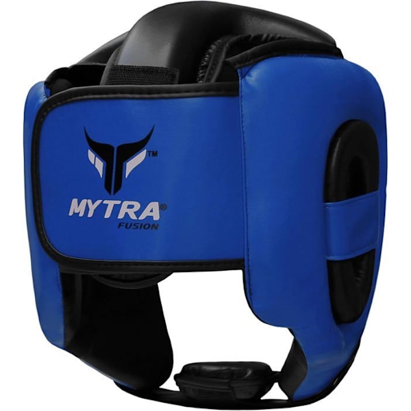 Boxningshjälm - Mytra - Fusion AD1 - Fullständigt skydd - Syntetiskt läder - Ergonomisk komfort Blå S / M