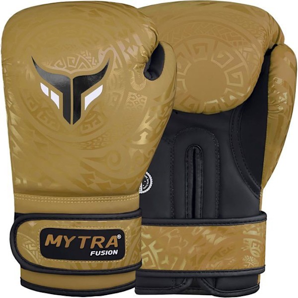 Mytra Fusion Boxningshandskar för barn - Boxningshandskar för barn för Kickboxning, Punch Bag, Muay Thai, MMA, Combat - Guld gyllene 4 oz