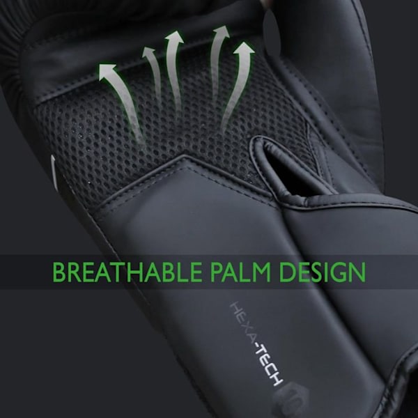 Boxhandskar - Mytra - Fusion Hexa Tech - 10 OZ - Syntetiskt Läder - Svart Svart 10 OZ