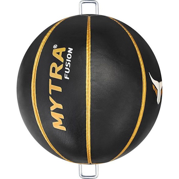 Vitessel Dubbelände Speedboll Mytra Fusion - Läder - Träning & Förbättring av Reflexer - Svart Svart guld