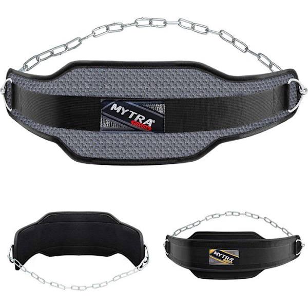 Viktsäck - Mytra Fusion - Dip Belt - Neopren - Stålchain - Grå Grå